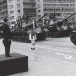Από τη στρατιωτική παρέλαση της 25ης Μαρτίου 1972 στην Αθήνα. From the military parade of the 25th of March 1972 in Athens